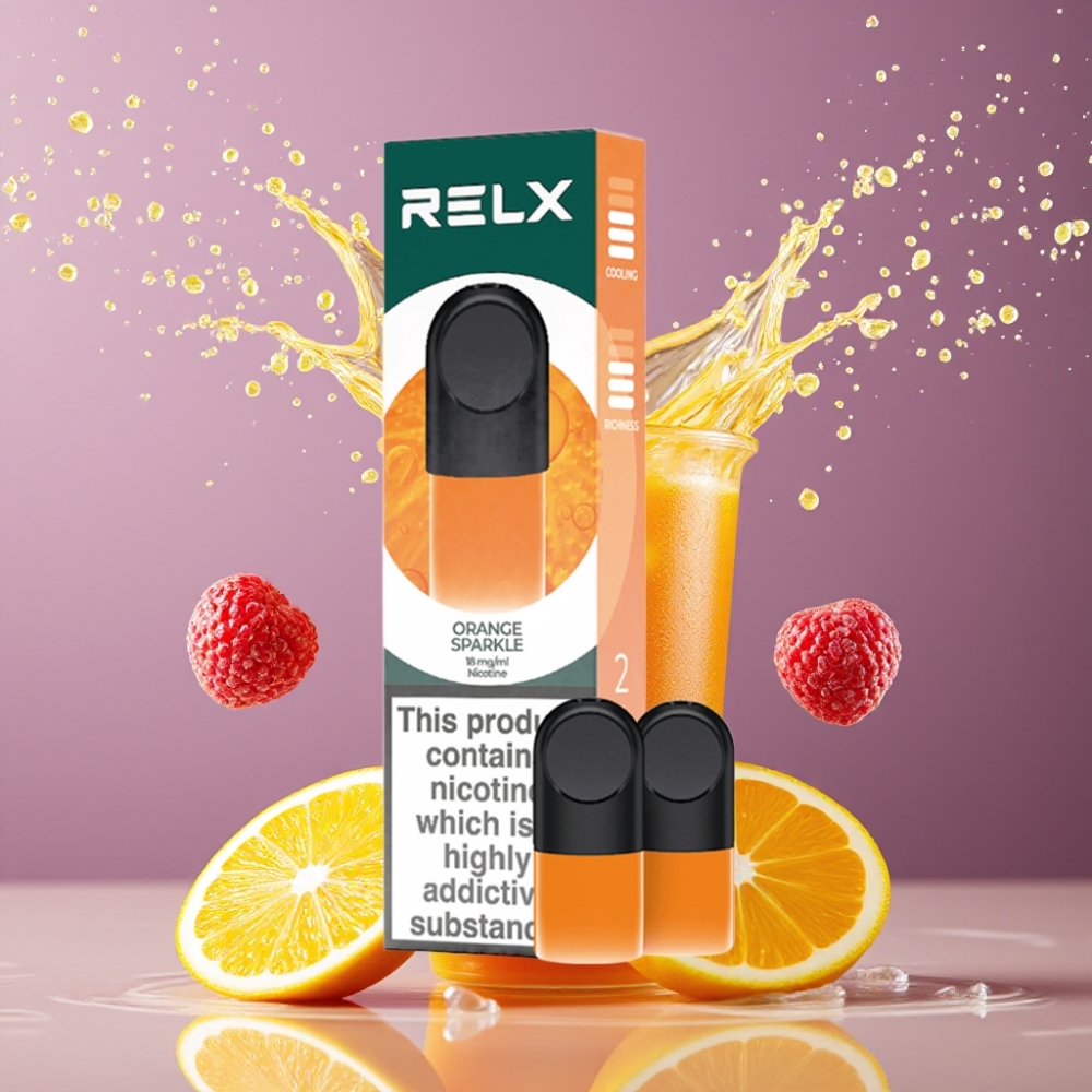 Suomi tukku RELX Pod Pro Vape Laite Oranssi Kipinä – 1.8% Nikotiinia, 1.9 ml Nestettä, Erinomainen Maku & Sulava Kokemus, Optimoitu Vedonvastus, Runsas Höyry
