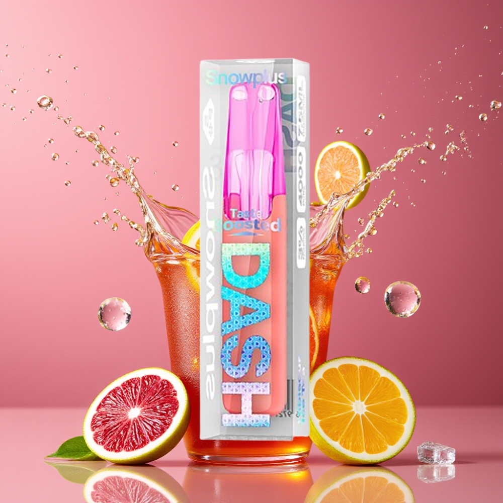 Snowplus Dash 4000 Puffs Disposable Device Hibiscus Ice Tea Suomi tukku – 7.5 ml, 530 mAh, 4000 Puffs