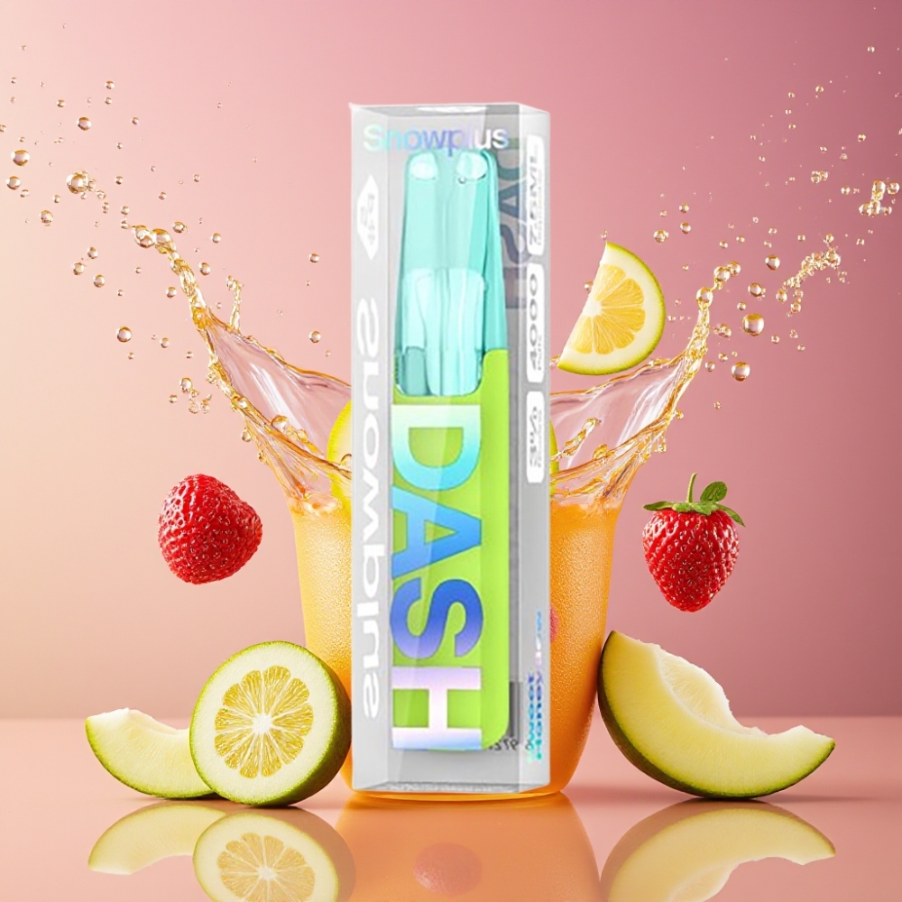 Snowplus Dash 4000 Puffs Disposable Device Sweet Honeydew Suomi tukku – 7.5 ml, 530 mAh, 4000 Puffs