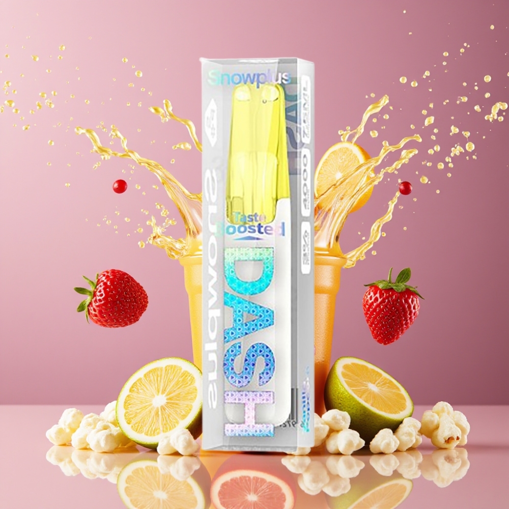 Snowplus Dash 4000 Puffs Disposable Device Vanilla Popcorn Suomi tukku – 7.5 ml, 530 mAh, Ceramic Atomizer