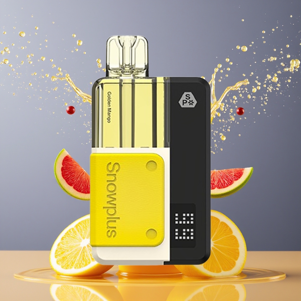 Snowplus Swift 5000 Puffs Prefilled Pod Kit 1000 mAh Kultainen Mango Suomi tukku – 65 g, Dual Mesh