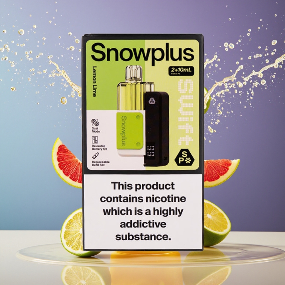 Snowplus Swift 5000 Puffs Prefilled Pod Kit Sitruuna-Lime Suomi Tukku – 1000 mAh, 2+10 ml, 2% Nikotiinia