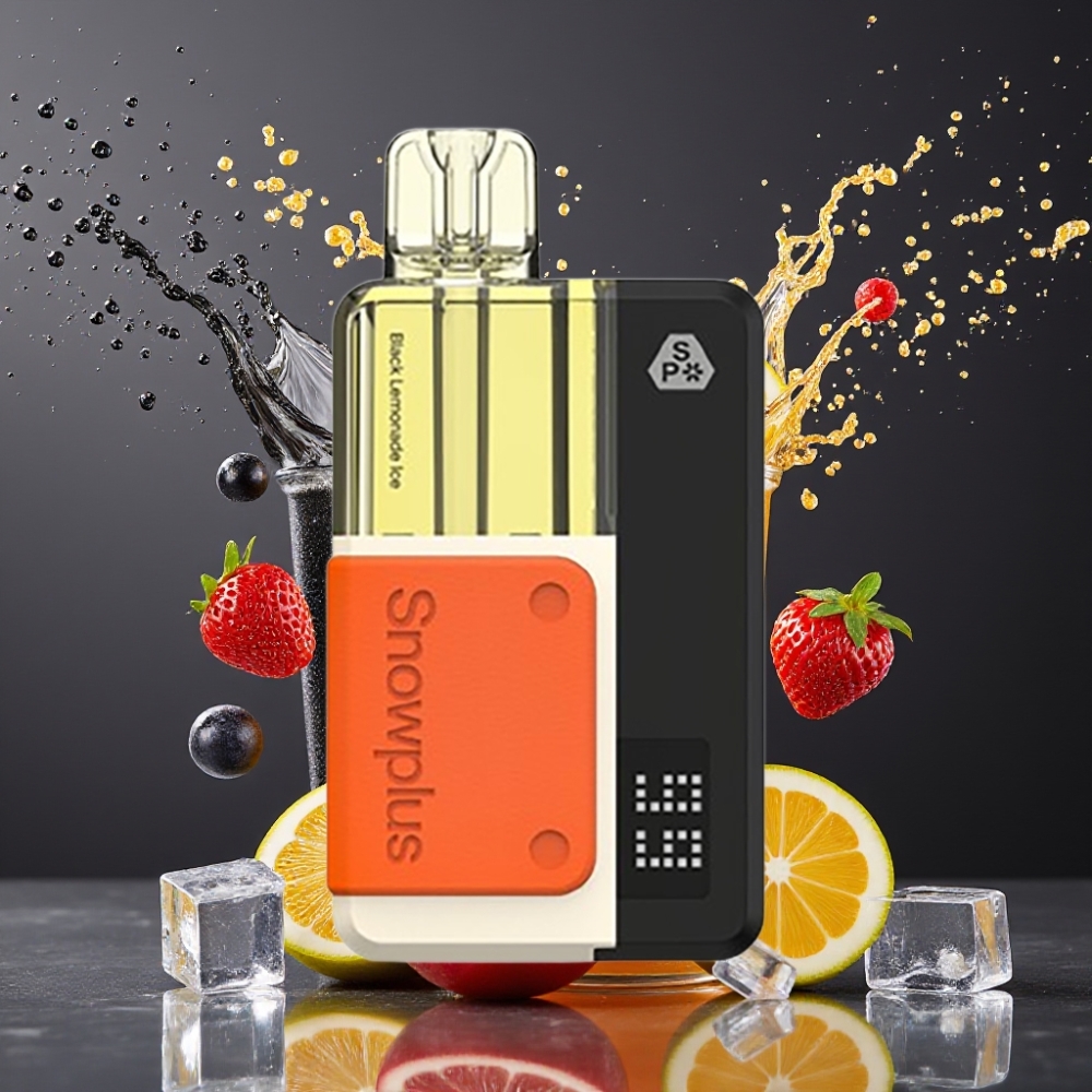 Snowplus Swift 5000 Puffs Suomi Tukku Musta Limonadi Jää Dual Mesh 1000 mAh 2+10 ml 2%