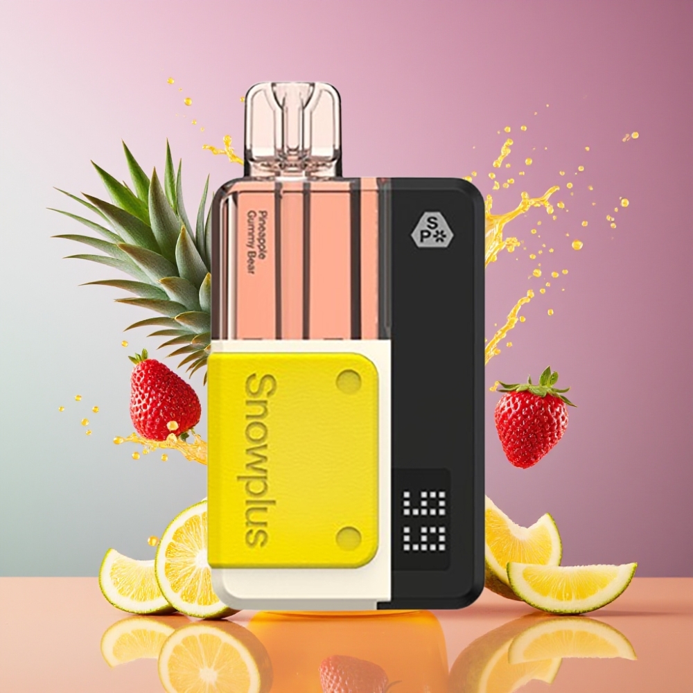 Suomi tukku Snowplus Swift 5000 Puffs Prefilled Pod Kit 1000 mAh Dual Mesh Ananas Gummy Karhu