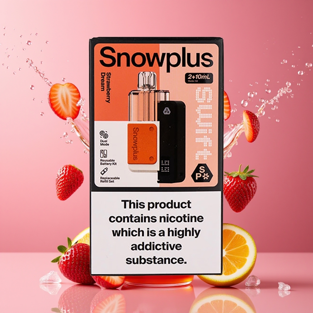 Suomi tukku Snowplus Swift 5000 Puffs Prefilled Pod Kit Mansikan Uni 1000 mAh 2+10 ml 2%
