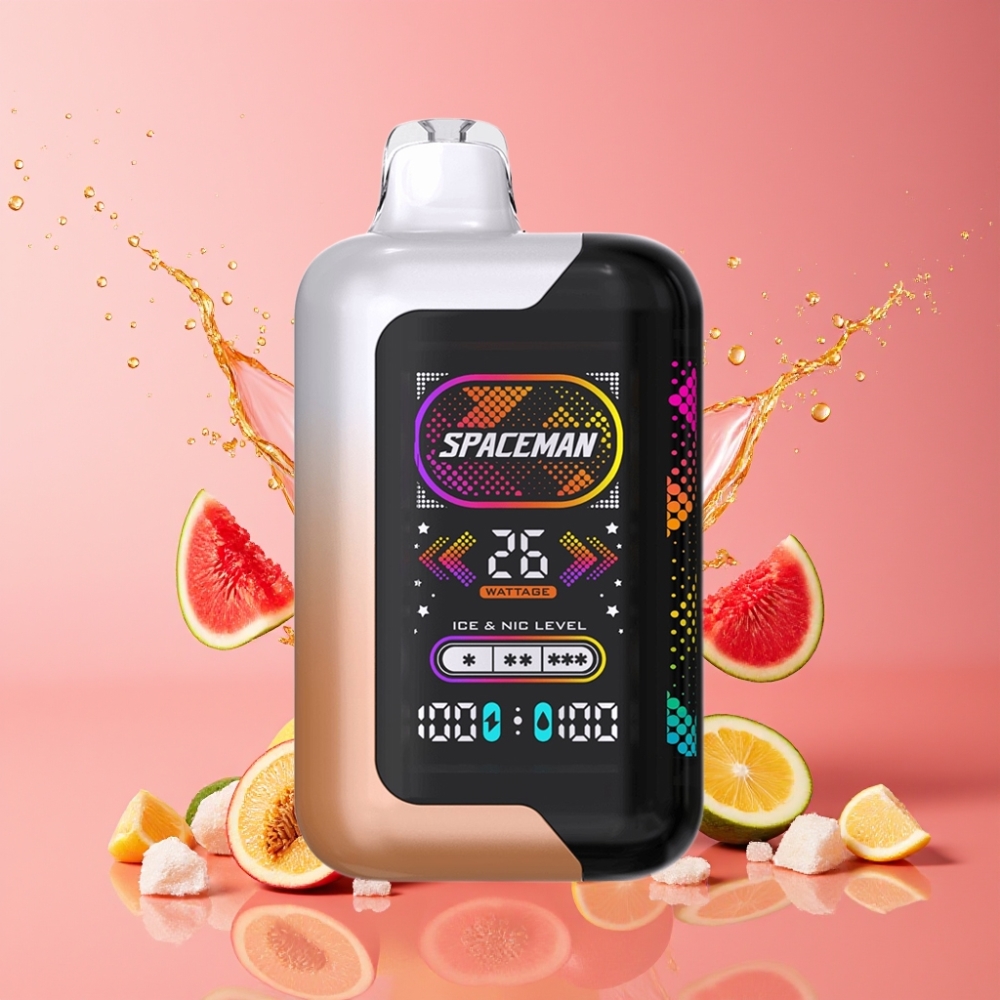 Suomi tukku SPACEMAN SP40000 Disposable Vape 20ml Juicy Peach Watermelon 1000mAh Battery 50mg/ml Nicotine