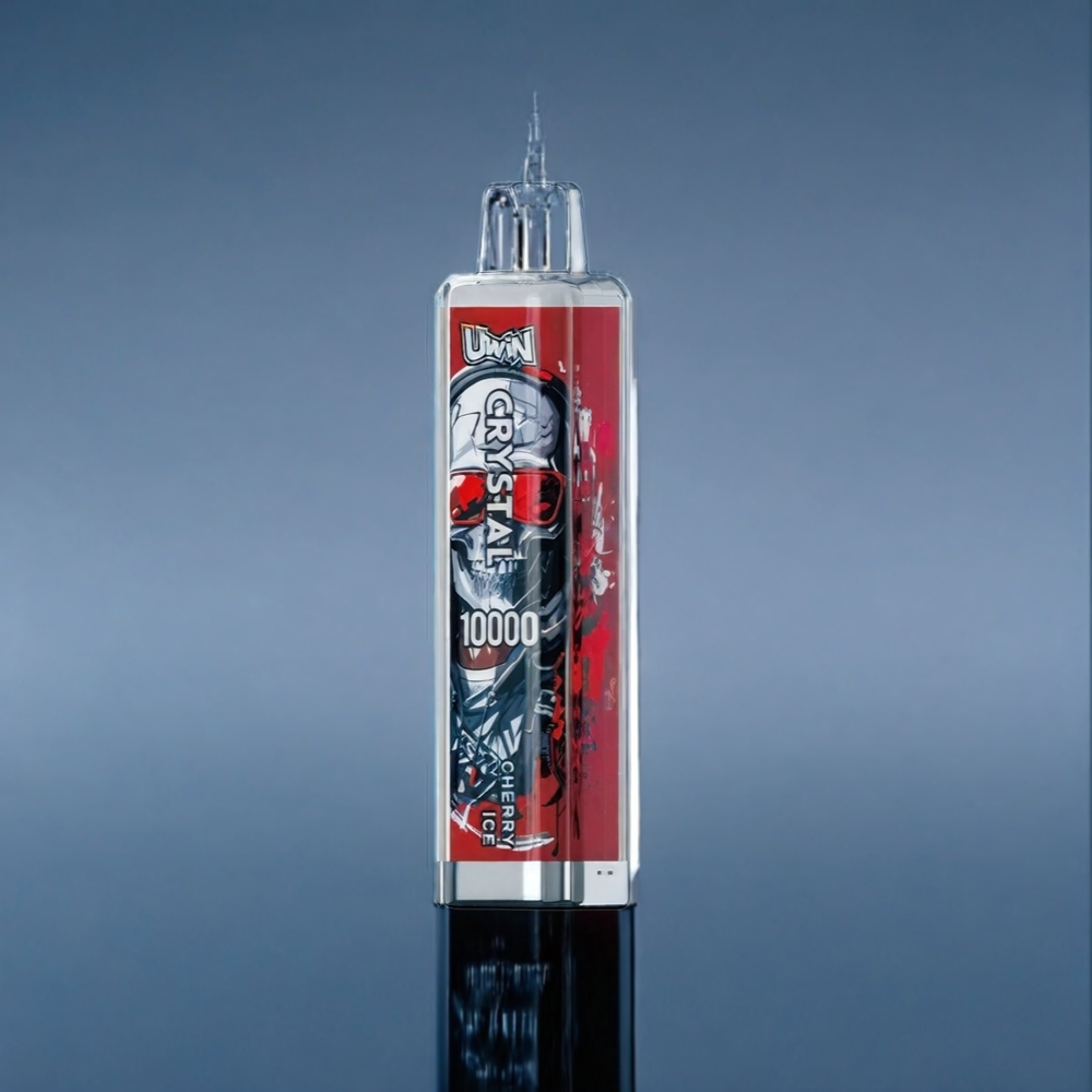 Suomi Tukku UWIN Crystal 10000 Puffs Kirsikka-Jää 18ml 650mah Type-C 0.8 Ohm RGB