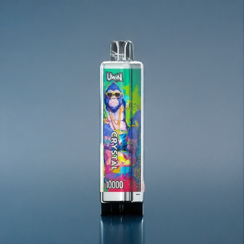 Suomi tukku UWIN Crystal 10000 Puffs Persikka Mango Ananas 18ml 650mAh Type-C RGB