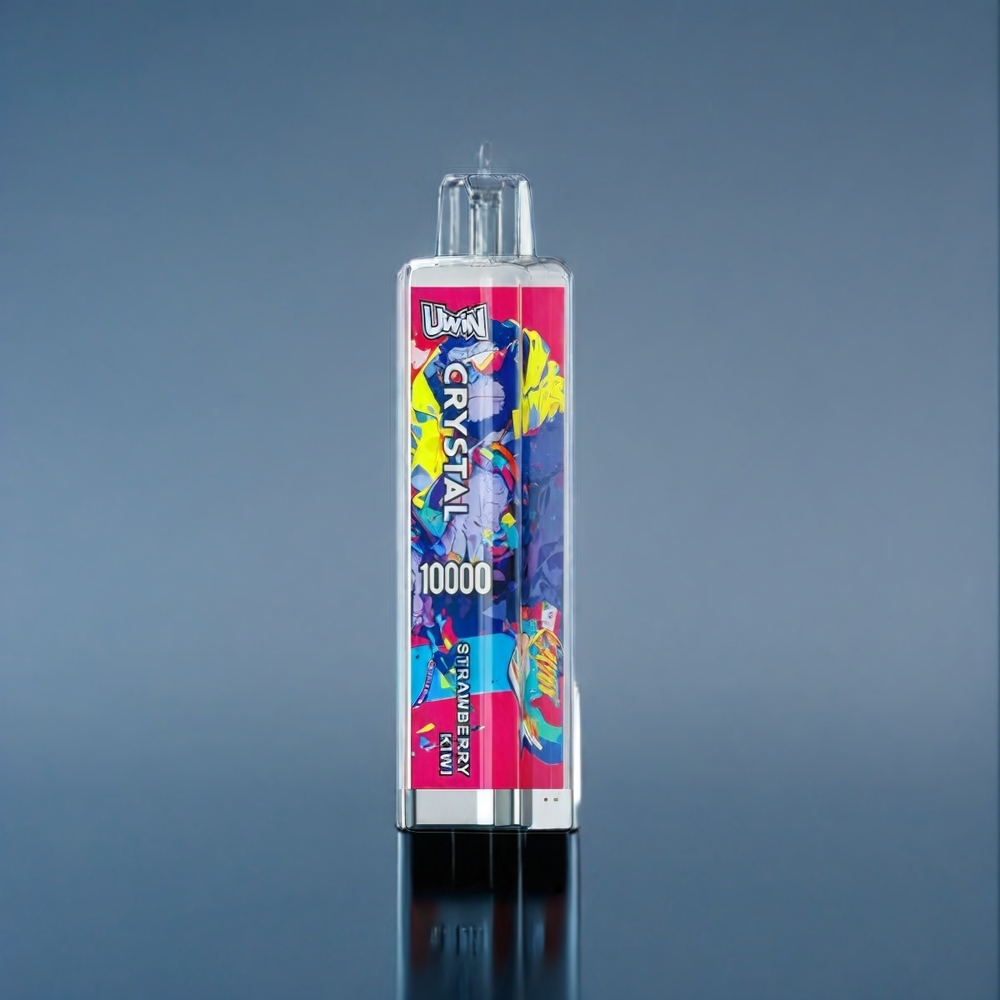 UWIN Crystal 10000 Puffs Suomi Tukku - 18ml, 650mAh, Type-C, RGB - Mansikka-Kiivi