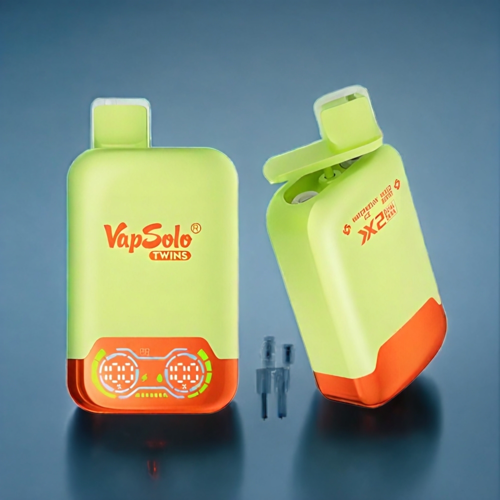 Suomi tukku Vapsolo Twins 20000 Puffs 40 ml Vesimeloni Jää & Sekamarja Type-C
