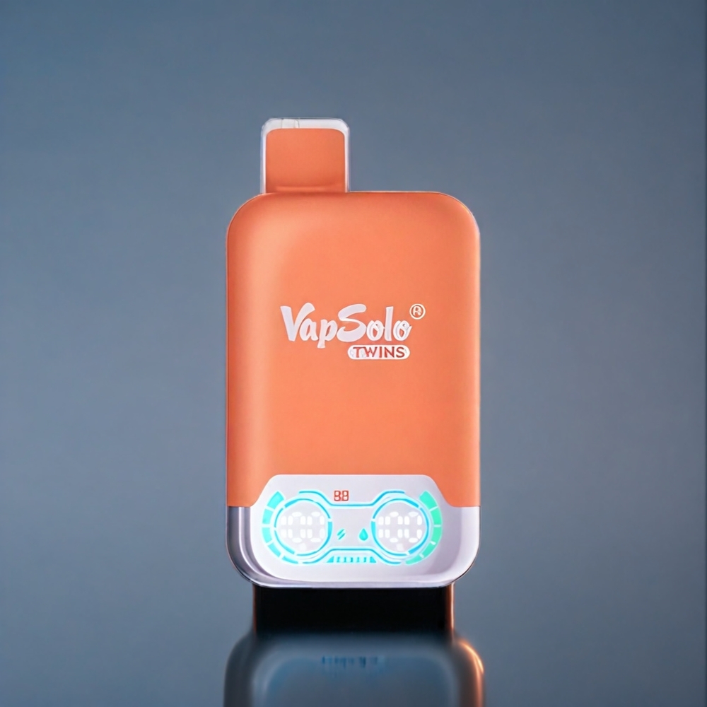 Suomi tukku Vapsolo Twins 20000 Puffs Kirsikkakola & Mehevä Persikka Jää 40ml 2-säiliö Type-C