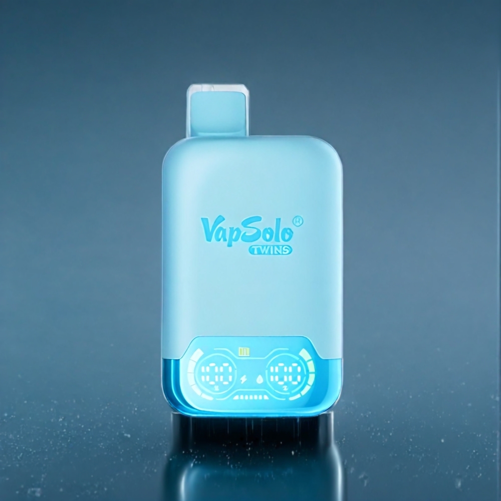 Suomi tukku Vapsolo Twins 20000 Puffs Vape Mustikka Jää & Hapan Kirsikka – 40ml, Type-C
