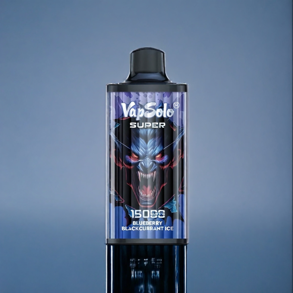 Suomi tukku Vapsolo Super 15000 Puffs 40ml Mustikka Viinimarja Jää - Mesh Coil, Type-C
