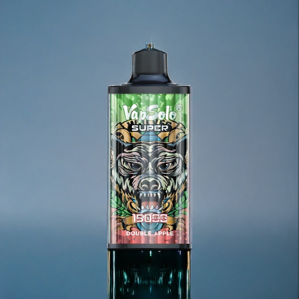 Suomi tukku Vapsolo Super 15000 Puffs Double Apple - 40ml E-Liquid, 850mAh Mesh Coil, Type-C Charging