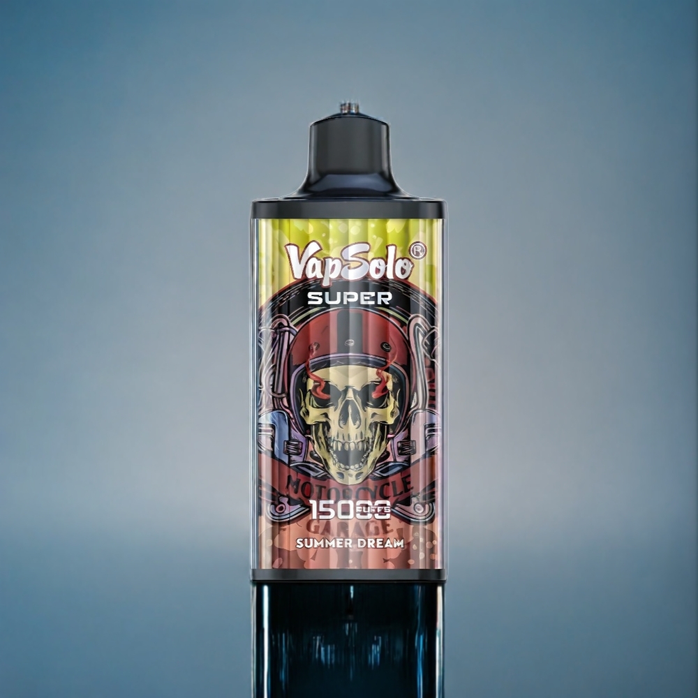 Vapsolo Super 15000 Puffs Suomi Tukku - 40ml E-Liquid, 850mAh Mesh Coil, Type-C Charging