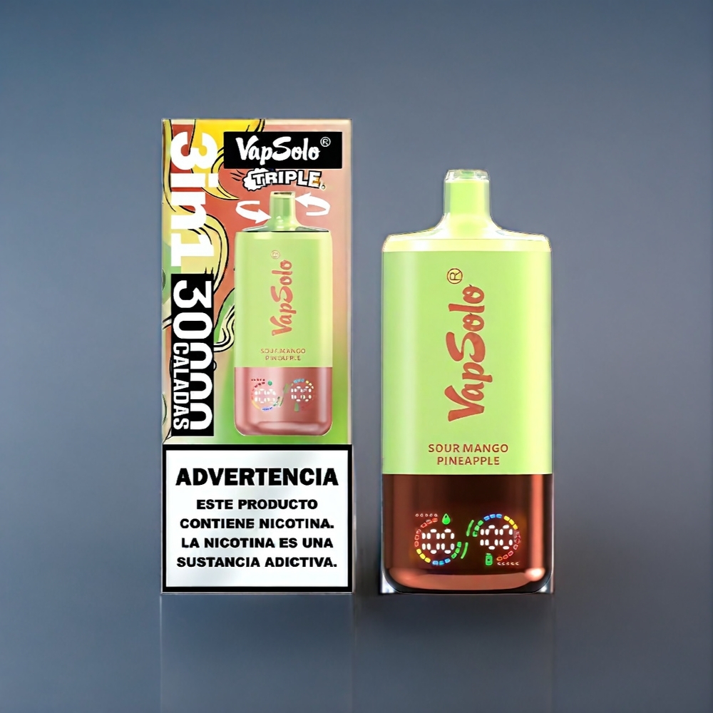 Suomi Tukku VapSolo Tripe 30000 Puffs Sour Mango Pineapple 40ml Type-C