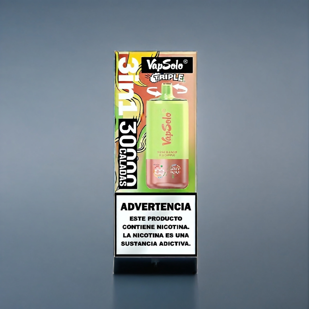 Suomi Tukku VapSolo Tripe 30000 Puffs Sour Mango Pineapple 40ml Type-C