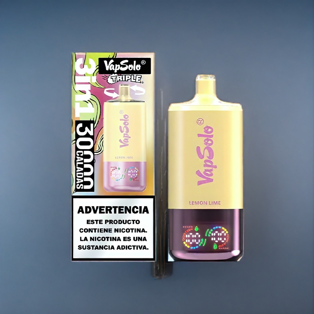 Suomi tukku VapSolo Tripe 30000 Puffs Vape Sitruuna-Lime 40ml Type-C