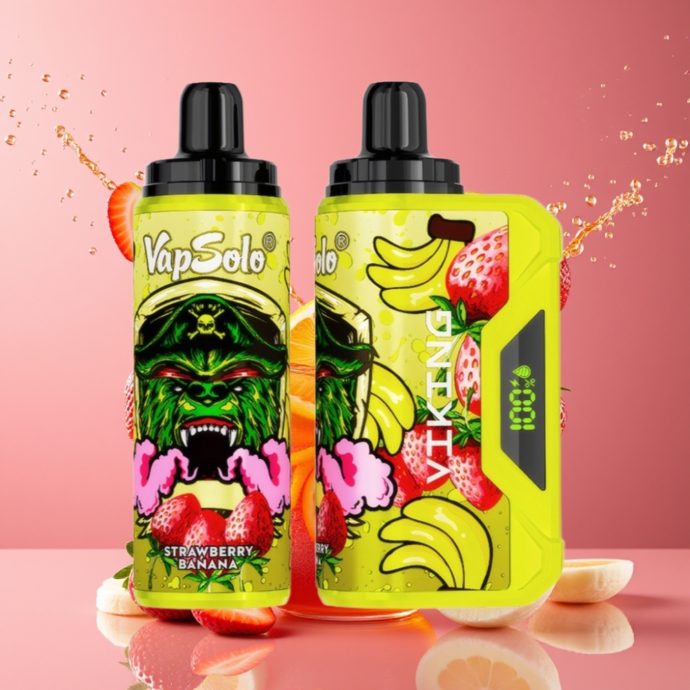 VapSolo VIKING Suomi tukku 12000 Puffs Disposable Vape 22ml Type-C Mango (Mangosteen) & Banana
