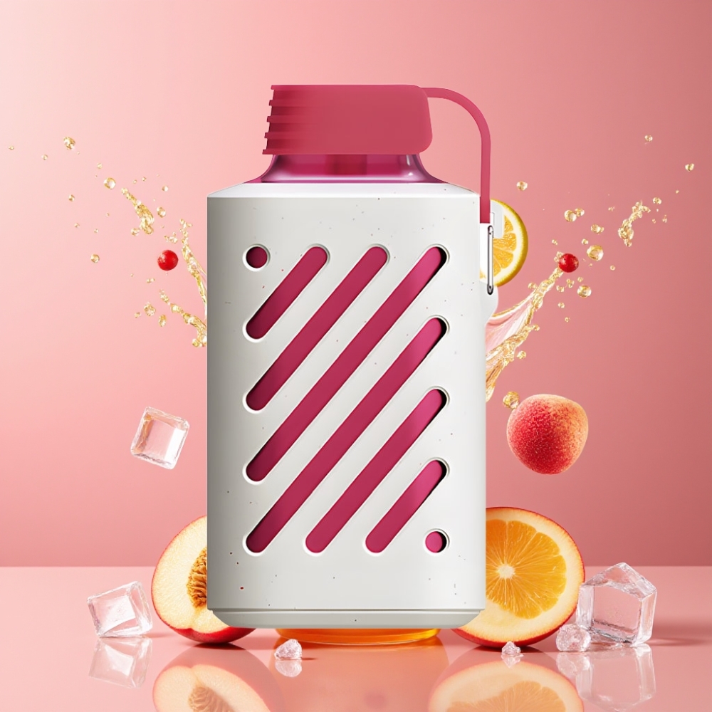 Suomi tukku VOZOL GEAR 10000 Disposable Vape Persikka-Jää 10000 Puffs, 20 ml E-neste, VAMT Mesh Coil