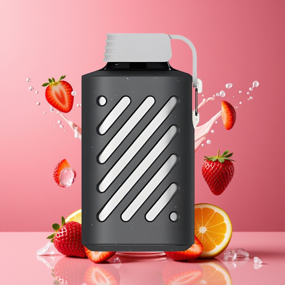 VOZOL GEAR 10000 Suomi Tukku - Mansikkasmoothie, 10000 Puffia, 30 Makua, VAMT Mesh Coil, 20 ml Nestemäärä
