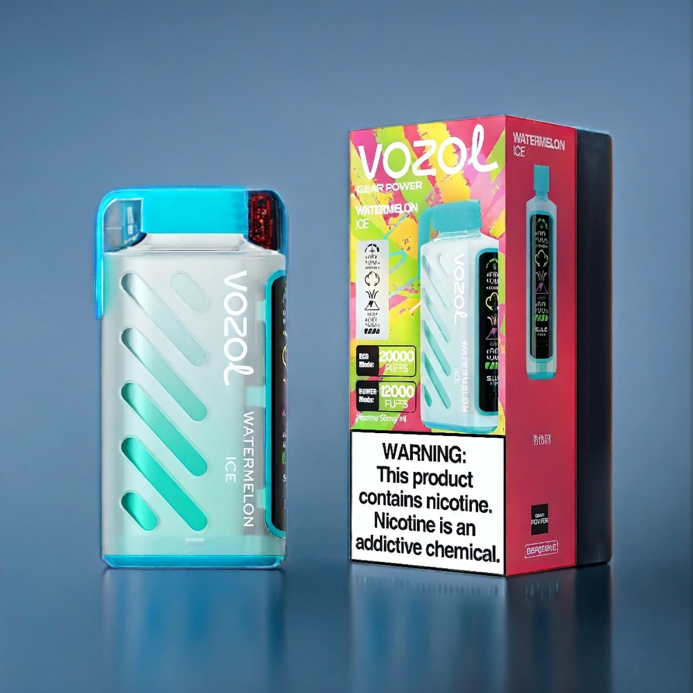 Suomi tukku VOZOL Gear Power 20000 Puffs Dual Mesh Coil 20mL Vesimeloni Jää