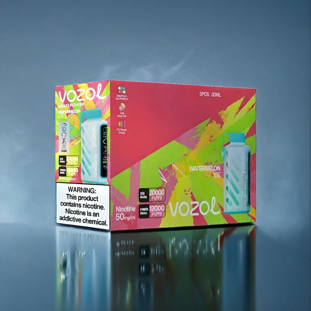 Suomi tukku VOZOL Gear Power 20000 Puffs Dual Mesh Coil 20mL Vesimeloni Jää