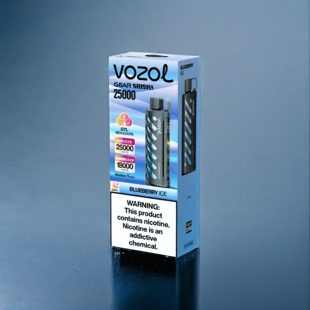 Suomi tukku - VOZOL Gear Shisha 25000 Puffs Dual Mesh, 1000mAh, 30 Makua, Mustikkajää
