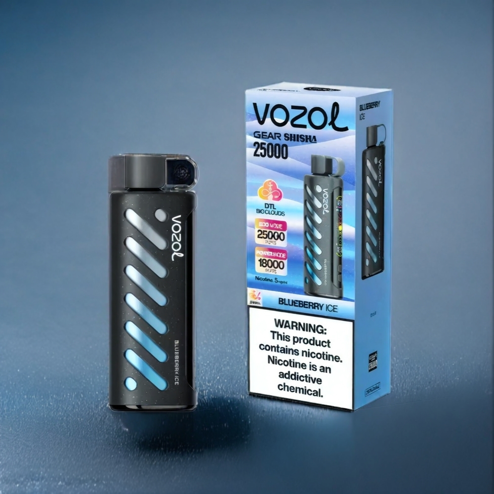 Suomi tukku - VOZOL Gear Shisha 25000 Puffs Dual Mesh, 1000mAh, 30 Makua, Mustikkajää