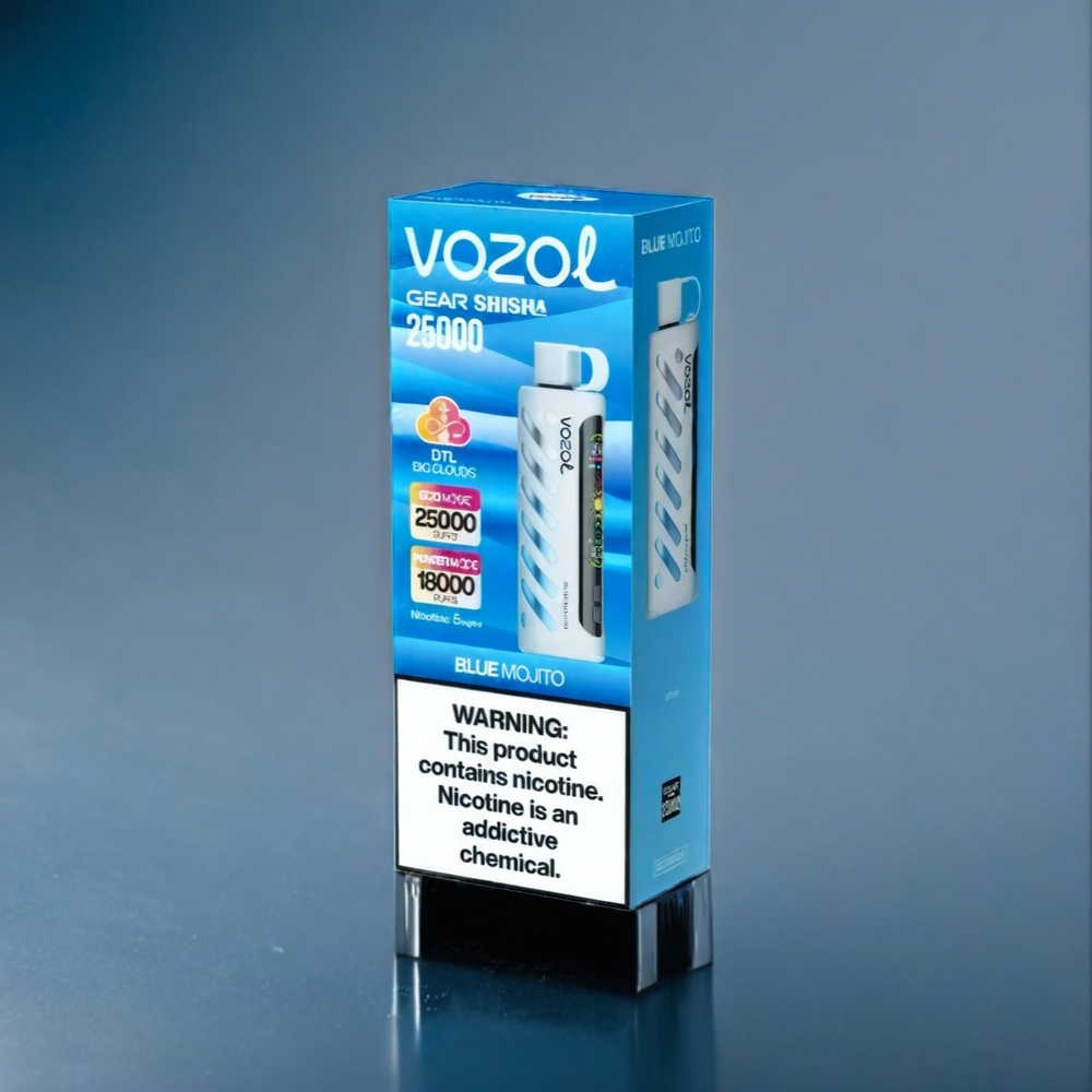 Suomi tukku VOZOL Gear Shisha 25000 Puffs Dual Mesh Dual Modes 1000mAh Battery Sininen Mojito 30 Maut