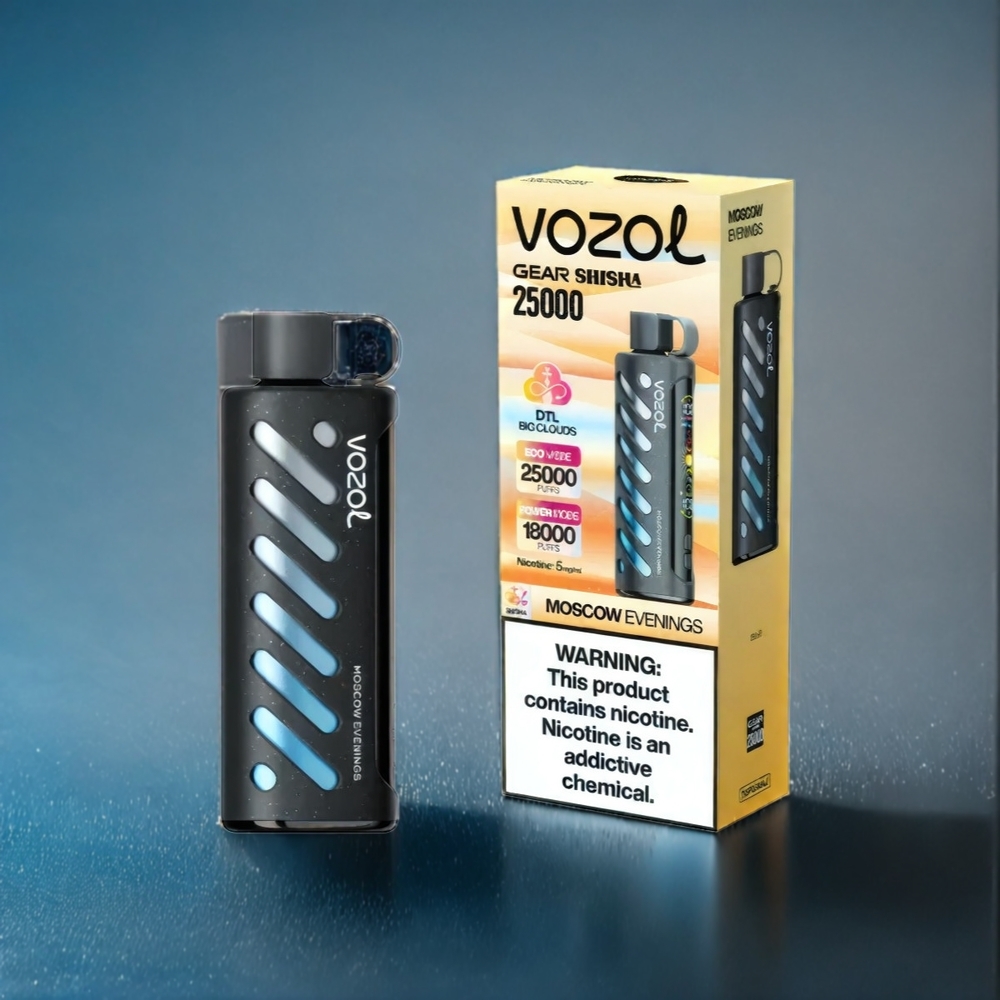 Suomi tukku VOZOL Gear Shisha 25000 Puffs Dual Mesh Modes 1000mAh S.i.L.C Tech 30 Flavors 3mg/5mg