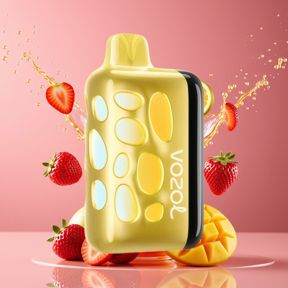 VOZOL RAVE 40000 Disposable Vape Suomi tukku - Mansikka-Mango, 270° Vibrant Glow, Beat-Synced Party Mode, 1000mAh