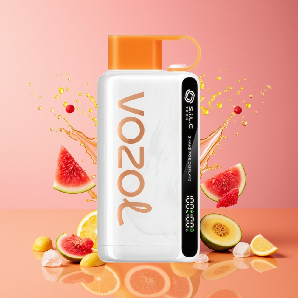 VOZOL STAR 9000/12000 Disposable Vape Persikka Mango Vesimeloni - Suomi Tukku - 650mAh, 30% Nopeampi Lataus, Jopa 9000/12000 Puffia