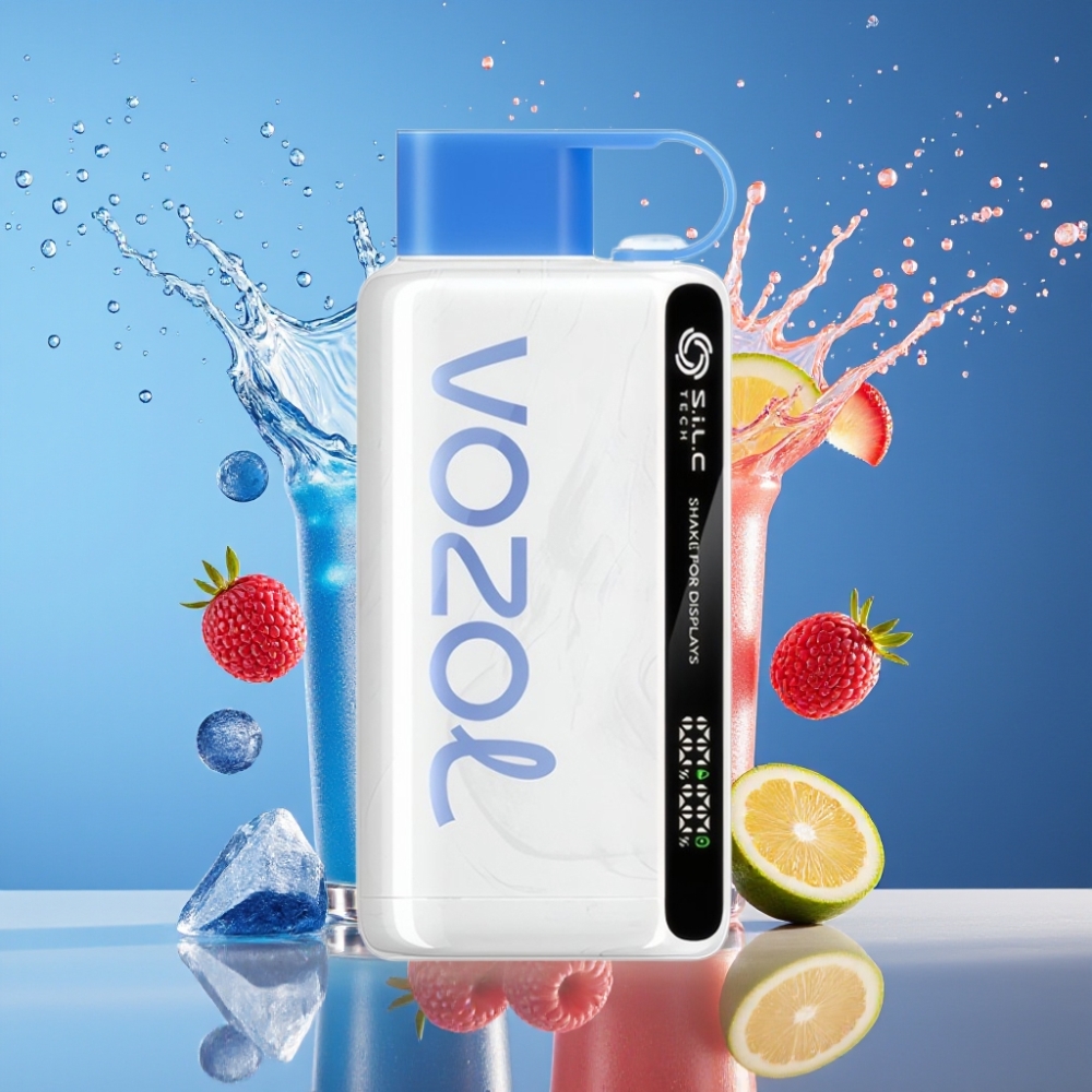 VOZOL STAR 9000/12000 Disposable Vape Suomi tukku - Sininen Vadelma-Jää, 650mAh, 30% Nopeampi Lataus, Jälleenkäytetty Muovi, 0/20/50mg/ml Nikotiinia