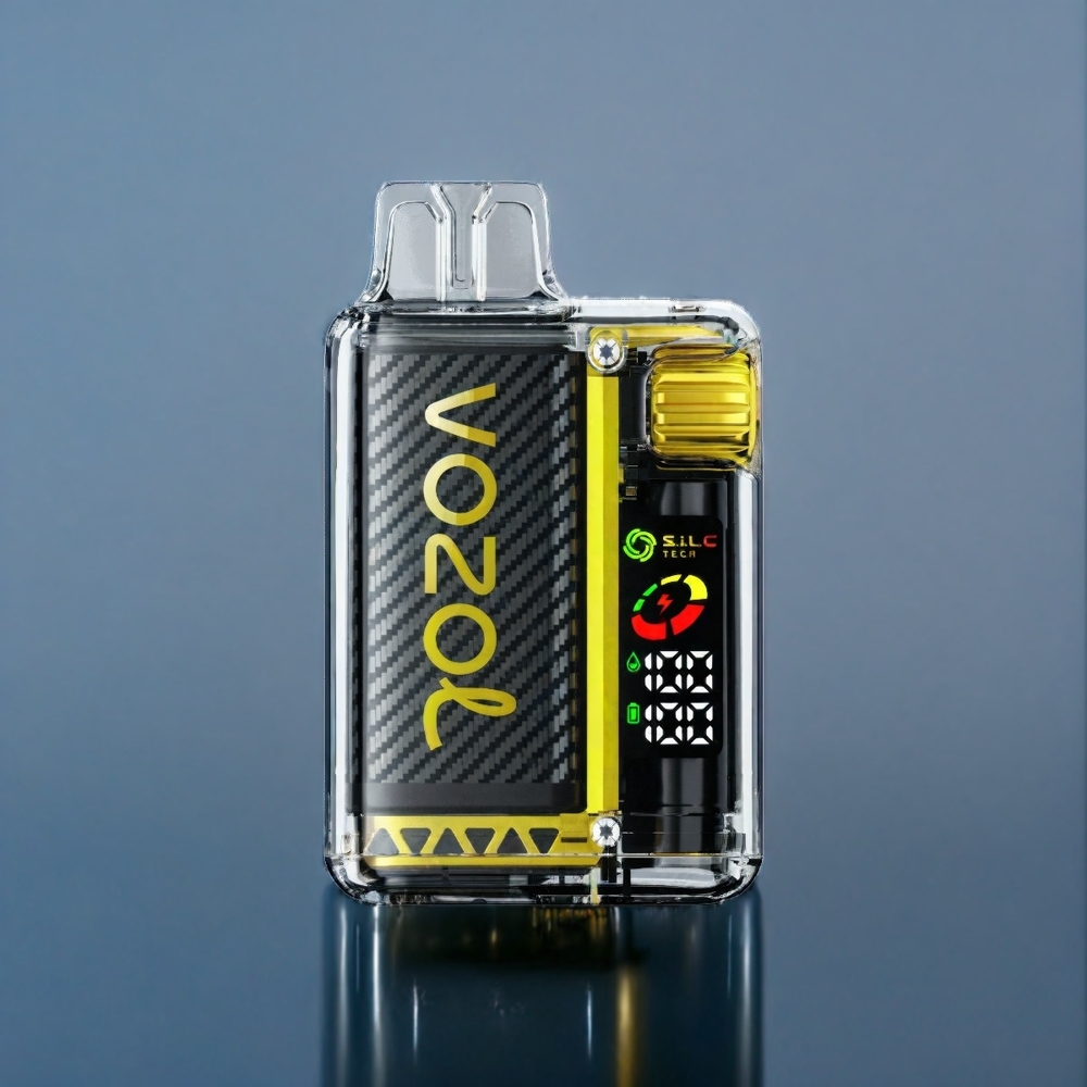 Suomi tukku VOZOL Vista 20,000 Puffs 650mAh 2% Nikotiini Lohikäärmehedelmä-Banaani-Kirsikka OLED Näyttö S.i.L.C Tech Dual Mesh Coil